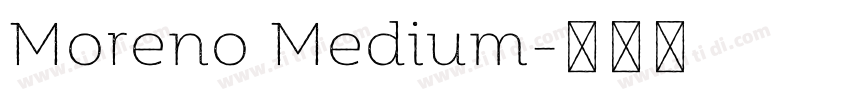 Moreno Medium字体转换